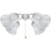 YELOKIE Set of 4 Premium Clear & Frosted Ceiling Fans