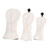 3PCS Golf Club Head Cover PU Waterproof Bird Pattern Golf