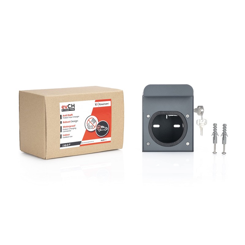 Kreainvent Type 2 Bracket for EV Charging Cable, Wall Mount