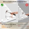 FENCHILIN Vanity Mirror with Lights and Bluetooth Speaker 22.8"x 18.1"