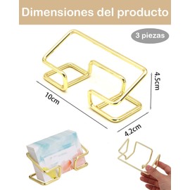 3 Porta Tarjetas De Presentacion, Porta Tarjetas Metalico, Tarjetero Para Tarjetas De Presentacion, Soporte Elegante Para Reuniones De Negocios, Diseño Estable Con Base Ancha