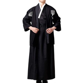 Micopuella Kids Samurai Samurai Costume, Costume Set, Boys Costume (Black, 130)