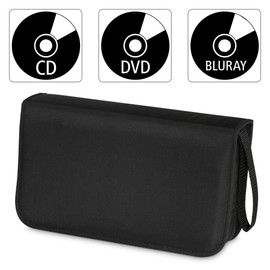 Hama CD wallet for storing 80 CDs/DVDs/Blu-rays, black,00033832
