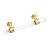 Peaha 10 Pack 3 Inch Acrylic Cabinet Pulls Gold Drawer