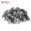 X AUTOHAUX 40pcs 6mm Hole Dia Plastic Bolt Rivets Mudguard