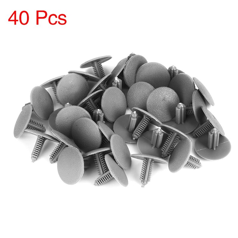 X AUTOHAUX 40pcs 6mm Hole Dia Plastic Bolt Rivets Mudguard