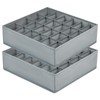 DIMJ Pack of 2 Storage Boxes for Socks, 24 Cell