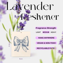 ZFQ Cute Coquette Blue Bow Beach Air Freshener for Car, Coastal Seashell Beachy Air Freshener Hanging 3 Pcs for Cars Closet Drawer or Books, Blue Girly Preppy Beach Car Mirror Decor for Women