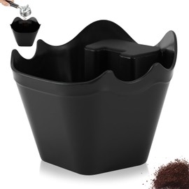Knock Box - Coffee Knock Box with Non-Slip Base, Shock-Absorbent Coffee Grounds Knock Box Espresso Knock Box Container Coffee Bin Knock Box