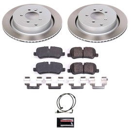 Power Stop SC6564 Rear Brake Kit With Semi-Coated Brake Rotors and Ceramic Brake Pads & Hardware For Land Rover LR3, Land Rover LR4, Land Rover Range Rover Sport [Model Specific]