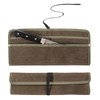 Qchengsan Chef Knife Sheath,Waxed Canvas Single Chef Knife Case Bag