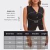 Kalamet V Neck Button Front Sweater Vest for Women Knit