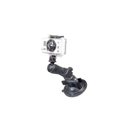 RAM MOUNTS RAP-B-166-GOP1 Mount Set, GoPro Mount Set, Twist-Lock Suction Base (Plastic Arm)