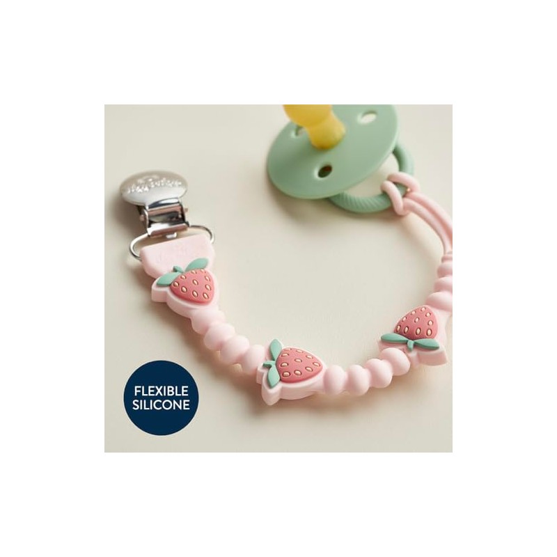 Itzy Ritzy Silicone Pacifier Clip – 100% Food Grade Silicone