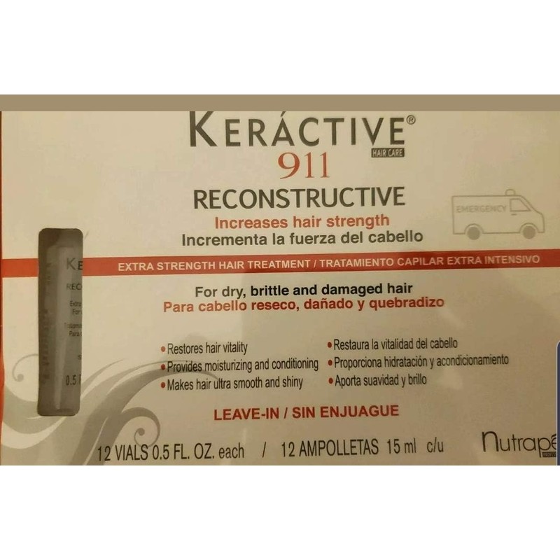 Nutrapel AMPOLLETAS 911 NUTRAPEL KERACTIVE 12 PZ