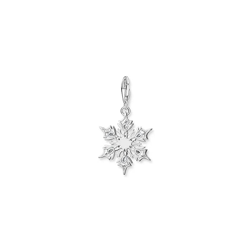 Thomas Sabo Snowflake Pendant, Sterling Silver, No Gemstone