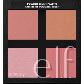 e.l.f. Cosmetics Powder Blush Palette, Four Blush Shades for Beautiful, Long-Lasting Pigment, Light