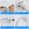 ERWEY 2 LED Reading Lamps, 12 V Motorhome, Touch Dimmable,