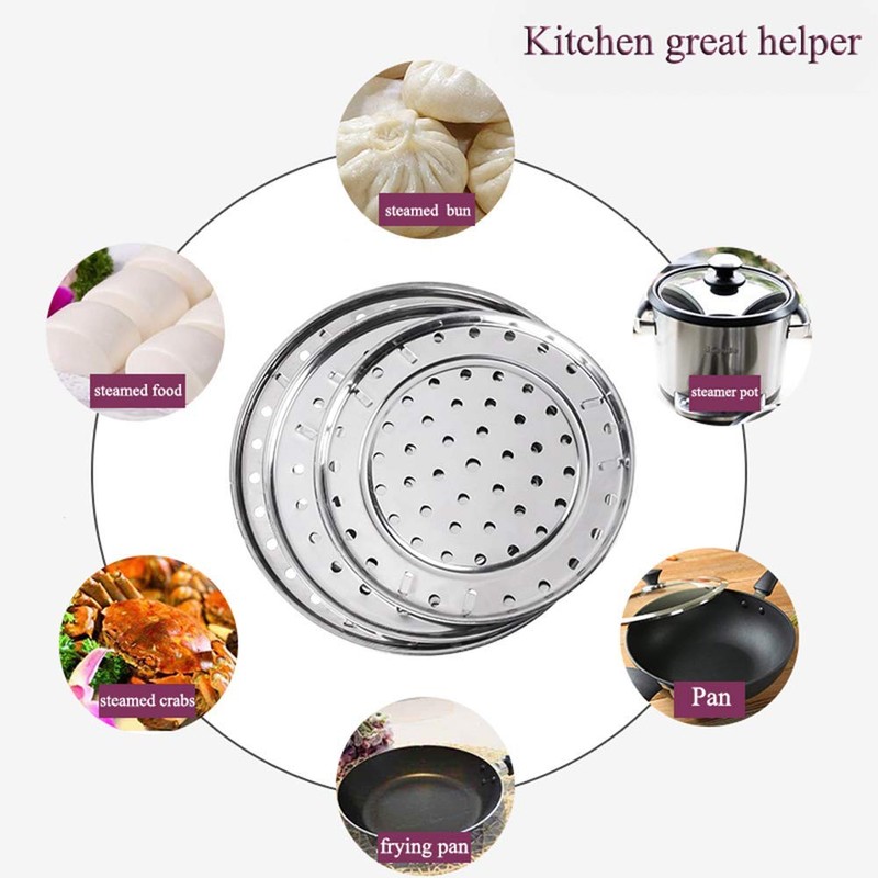 Round Stainless Steel Steamer Rack 7.6" 8.5" 9.33" 10.23" Inch