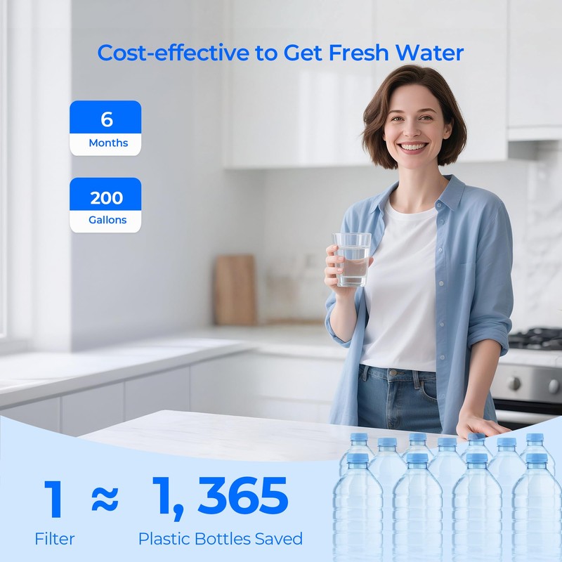 TEEHAY EPTWFU01 PureSource Ultra II Refrigerator Water Filter, Compatible with