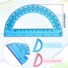 EBOOT Plastic Protractor Math Protractors 180 Degrees, 6 Inch, Pack
