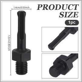AHANDMAKER Core Drill Adapter M14 Thread Male Thread to SDS Plus Shaft Steel Converter for Concrete Drilling Secure Connection of Drill Bit Adapters for Masonry Work