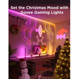 Govee RGBIC Gaming Light Bars H6047 with Smart Controller, Wi-Fi Smart LED Gaming Lights with Music Modes and 60+ Scene Modes Built, Works with Alexa & Google Assistant, Game Room Lights Decor