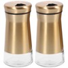 Ciieeo 2Pcs Seasoning Shaker Visible Condiment Bottles for Salt Pepper