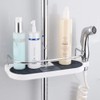 LATERN Bathroom Shelf Caddy for Shower Rail, Aluminum Bathroom Shower