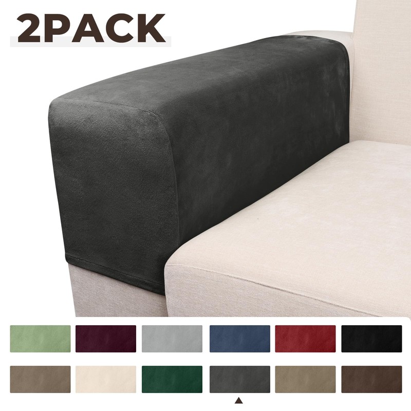 Taque Couch Arm Covers 2 Pcs Sofa Armrest Covers Stretch