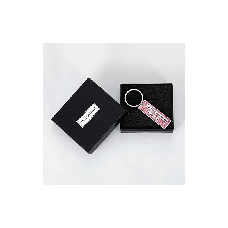 I love you most,the end I win key ring gift