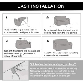 HOOBUY Printed Sofa Cover Stretch Couch Covers Patterned Slipcovers for Armchair (JYSH, Armchair)