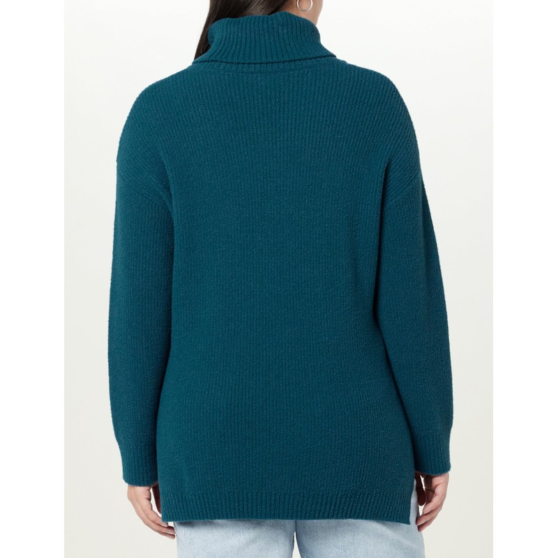 The Drop Grayson Super Soft Drop Shoulder Turtleneck Sweater, Legion