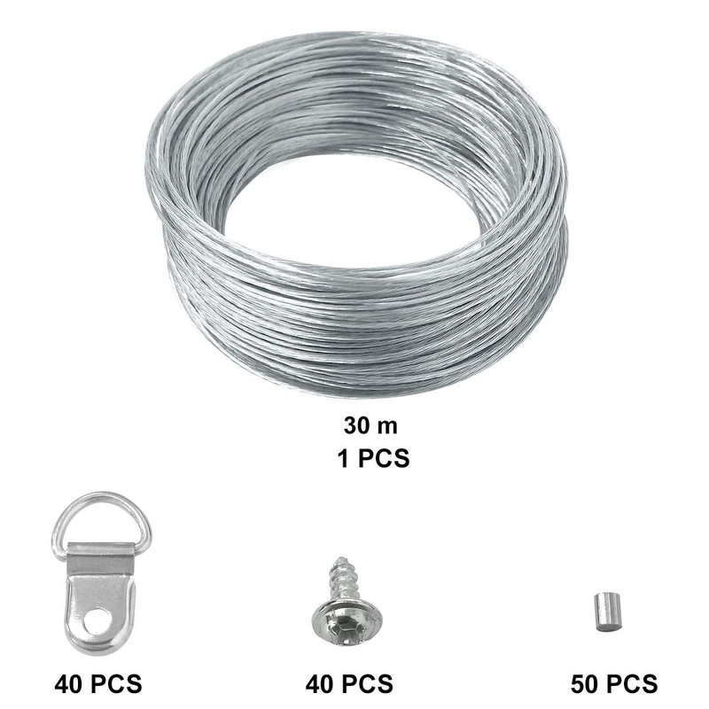 30M Picture Hanging Wire Picture Hooks Picture Hanging Hooks Picture