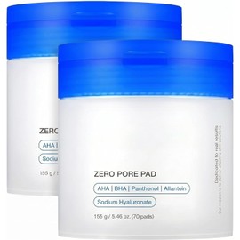 Zero Pore Pad, Pads Tonificantes AHA BHA, Ácido Láctico 4.5%, 70 Pads
