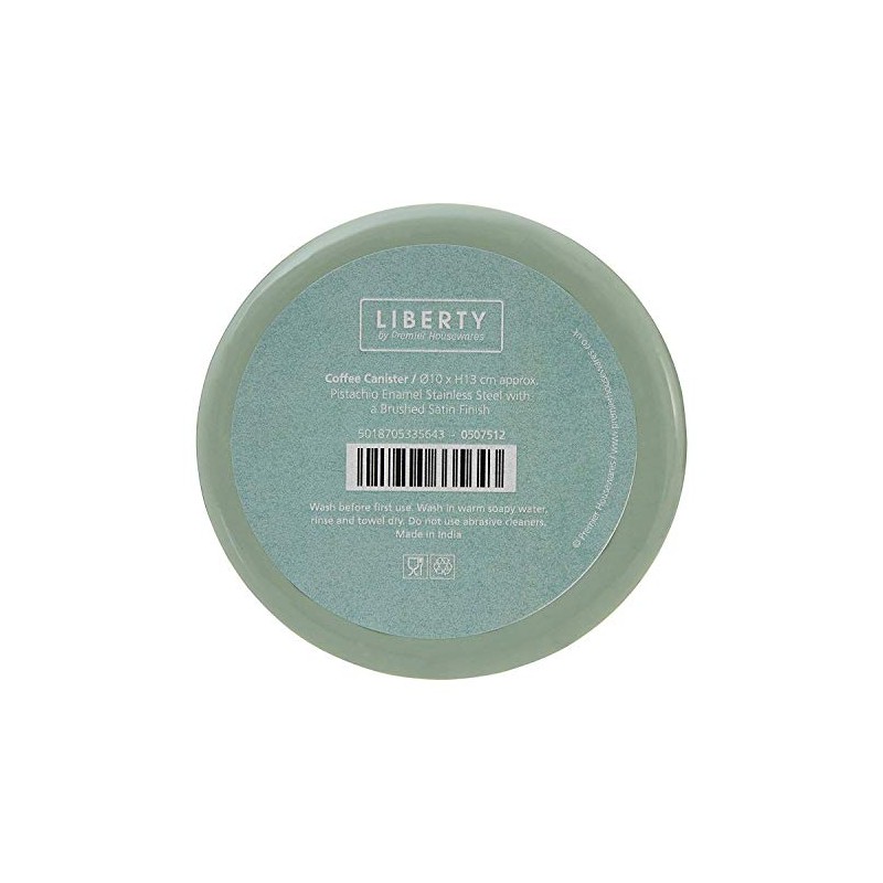 Premier Housewares 507512 Liberty Coffee Canister - Pistachio H13 x