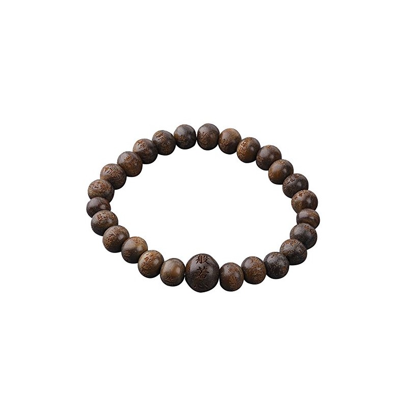 中郷 Heart Sutra Carved Bracelet Green Dan 10 mm Both dressytailor
