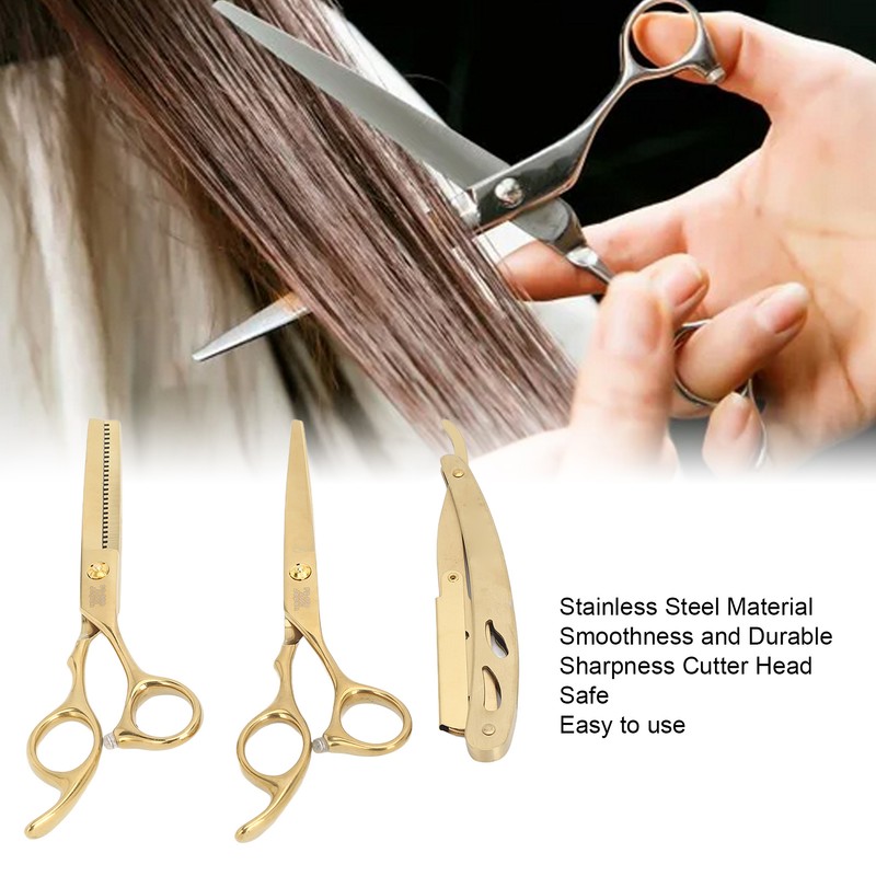 Hair Cutting Thinning Scissors Set Stainless Steel Hairdressing Haircut Stylish