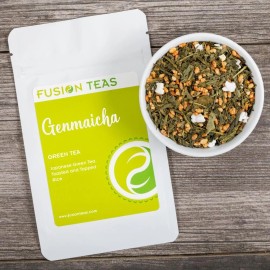 Fusion Teas Genmaicha Green Tea - Japanese Loose Leaf - Fusion Teas - 16 oz Bulk (23% Savings)