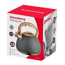 Klausberg KB-7369 Whistling Kettle 2.8 L Marble Coating