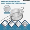 Upgraded 3.3" 304 Stainless Steel Fine Mesh Strainers for Kitchen,