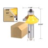 YONICO Double Roundover Router Bits Edge Forming 3/8-Inch 1/2-Inch Shank