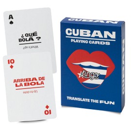 Cuban Lingo Playing Cards | Travel Flashcards | Learn Cuban Vocabulary in A Fun & Easy Way | 52 Essential Translations