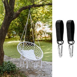 HUATEEN Swing Hanging Straps,2 PCS 30cm Hammock Tree Straps Swing Hanging Kit with 2 Carabiner and D-rings for Adjustable Duty Hammocks