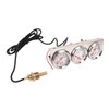 52mm Car Triple Gauge Kit White Dial 12V Oil Pressure
