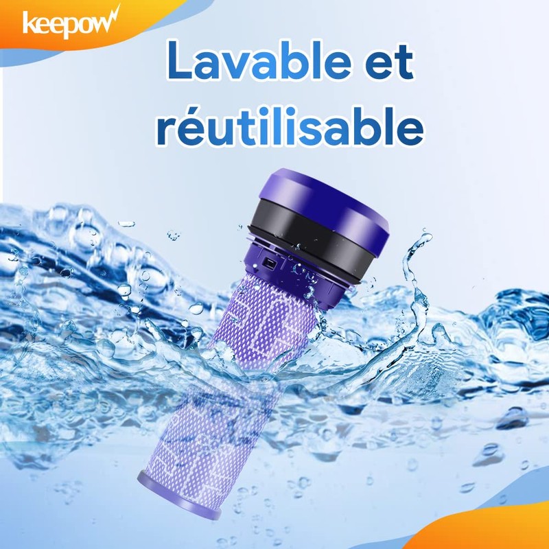 KEEPOW 2 Stück Dyson Filter DC37 DC33C DC39 DC28C DC53