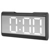 Alarm Clock LED Digital Display Mirror USB Charging Desktop Clock