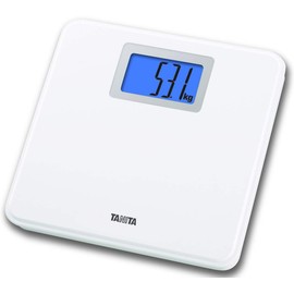 Tanita HD-662 Digital Weight Scale (White) - Japan Technology Bathroom Scale with 330 lb Weight Capacity - 2" Blue Backlit Large LCD Display - Accurate, Durable, Step-On Operation