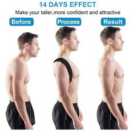 Posture Corrector for Men and Women, Adjustable and Breathable Upper Back Brace, Back Straightener Posture for Back, Shoulder, Neck (Small)