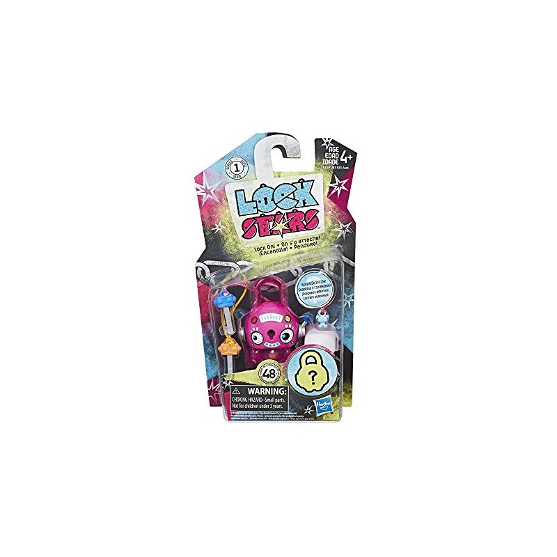 Hasbro - Lock Stars Single Padlock Series 1, Pink, E3103